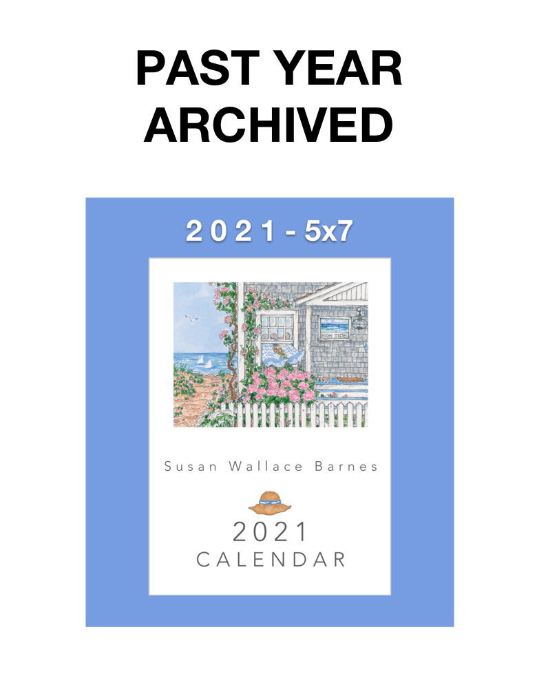 * 2021 * 5 x 7 Susan Wallace Barnes 2021 Calendar SUSAN WALLACE