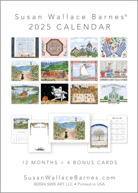 * 2025 * - 5 x 7 Susan Wallace Barnes 2025 Calendar – SUSAN WALLACE 