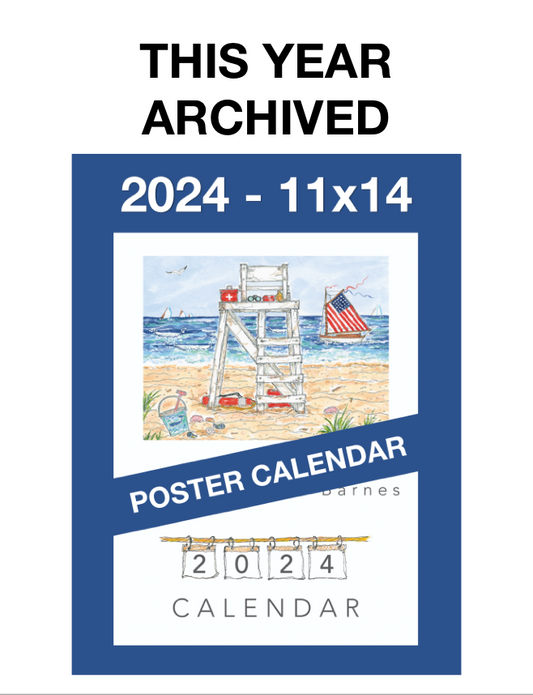 * 2024 * - 11 x 14 Susan Wallace Barnes 2024 * POSTER * Calendar