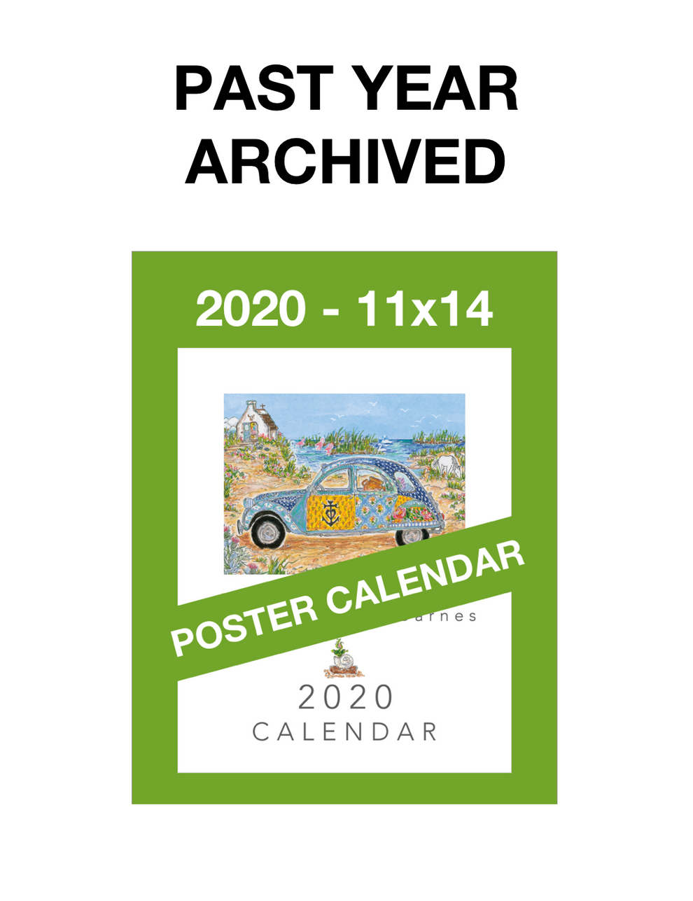 * 2020 * 11 x 14 Susan Wallace Barnes 2020 * POSTER * Calendar