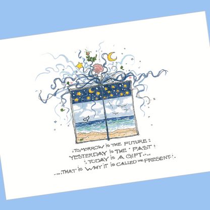 THANK YOU (Lighthouse Shell) 5x7 Postcards with Envelopes - SET OF 10 –  SUSAN WALLACE BARNES CALENDARS